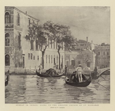 الأحد في البندقية ، الذهاب إلى كنيسة سانت بارناباس الإنجليزية بواسطة ويليام لوجسدايل